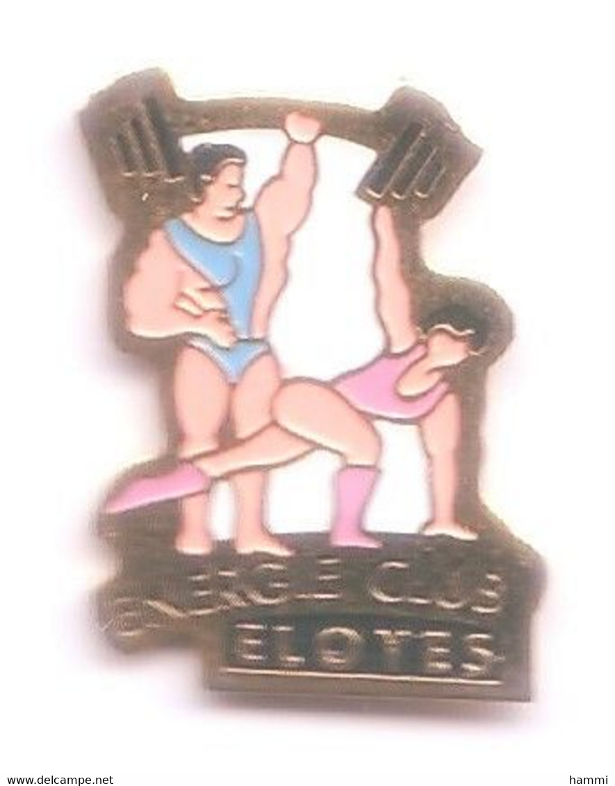 SP154 Pin's Club Energie Eloyes Vosges Gymnastique Gym Haltérophilie Culturisme Pin'up Fille  Achat Immédiat - Pesistica