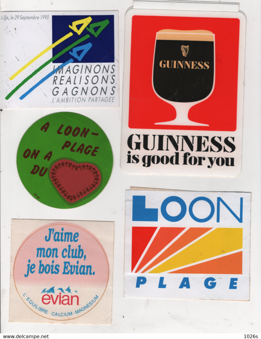 LOT DE 27 AUTOCOLLANTS PUBLICITAIRES - Stickers