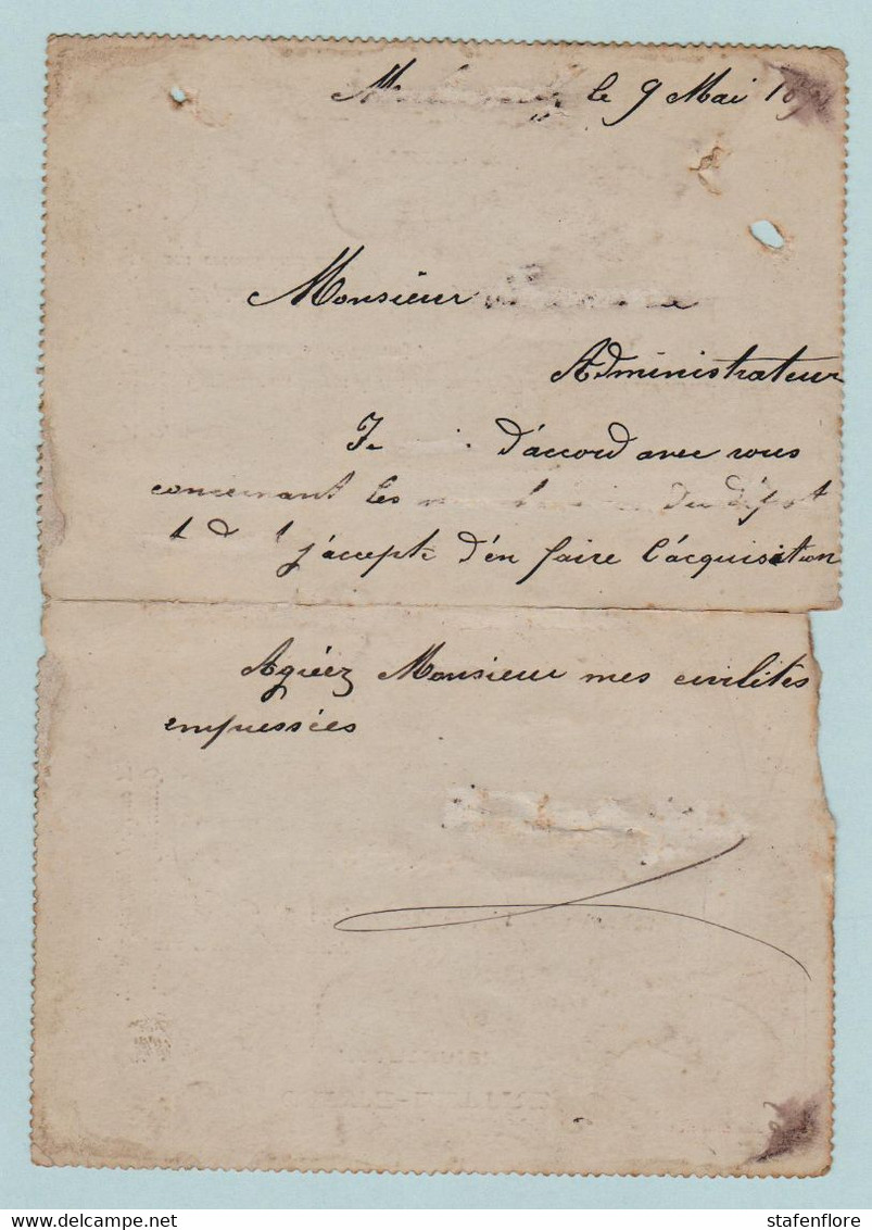 Kaartbrief, Carte Lettre, Express  ,Morlanwelz Naar Molenbeek  ,met Opdrukzegels Capon Nr 46 - Letter Covers