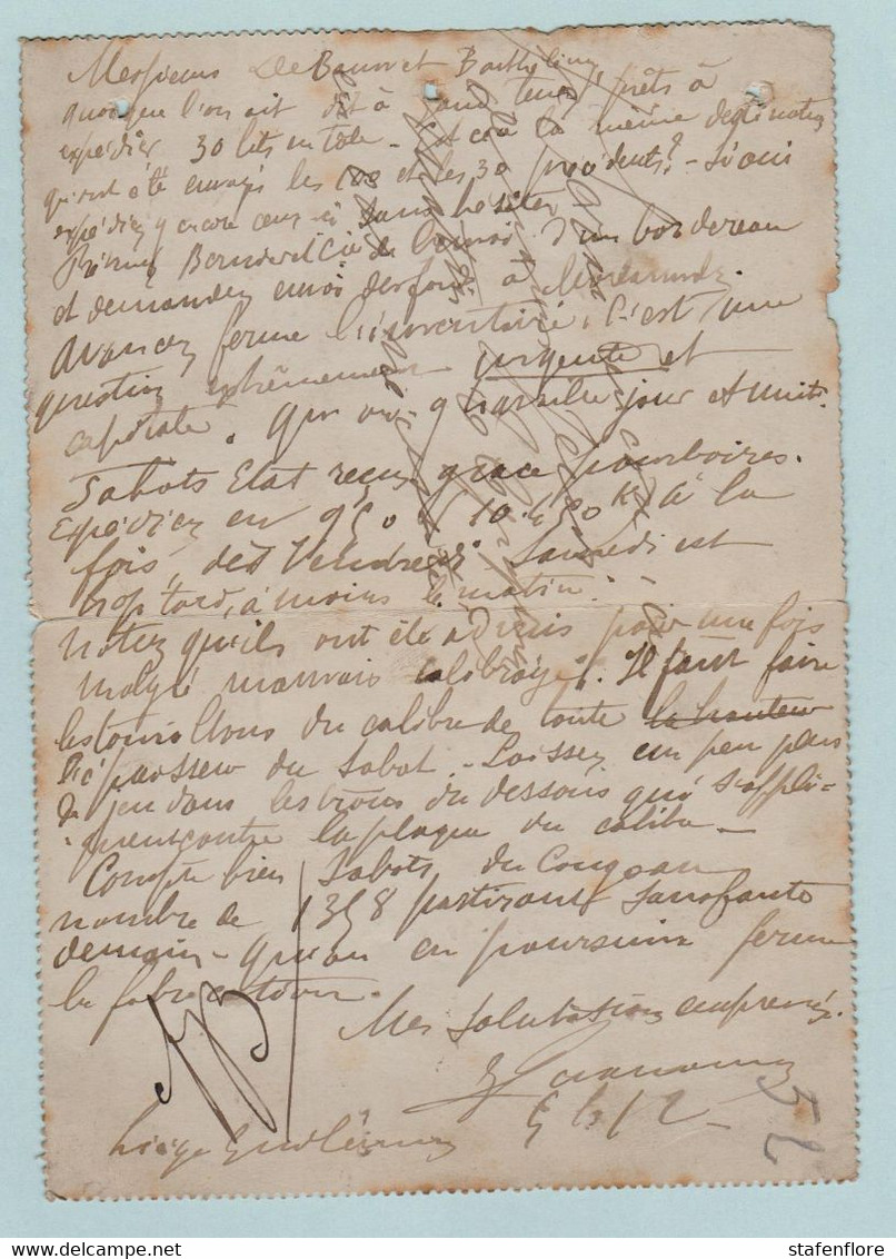 Kaartbrief, Carte Lettre, Express  , LIEGE ( GUILLEMAIN) Naar Morlanwelz  ,met Opdrukzegels Capon Nr 46 - Buste-lettere