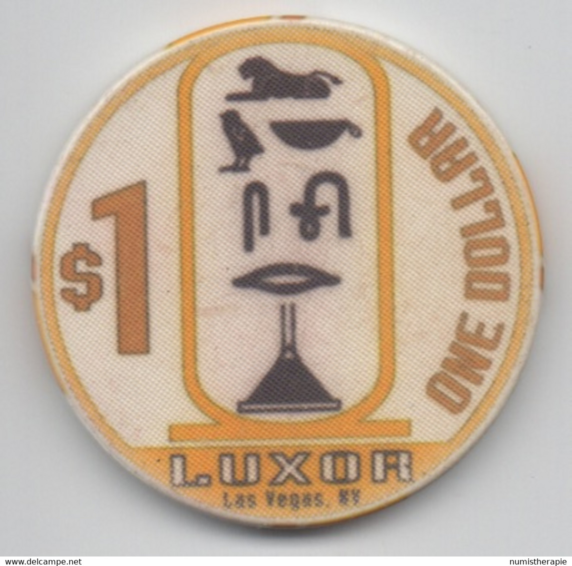 Jeton De Casino Luxor Las Vegas NV $1 (Diamètre 39 Mm) - Casino