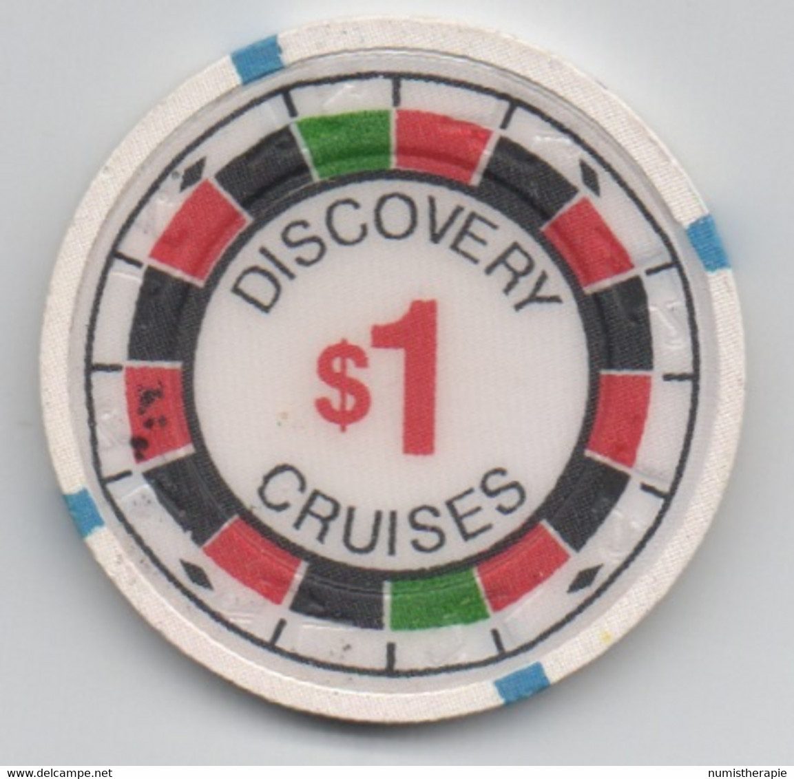 Jeton De Casino : Discovery Cruises $1 (Diamètre 39 Mm) - Other & Unclassified