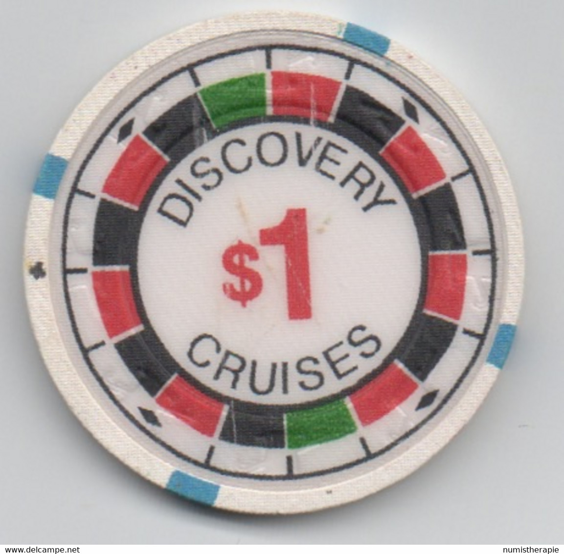 Jeton De Casino : Discovery Cruises $1 (Diamètre 39 Mm) - Other & Unclassified