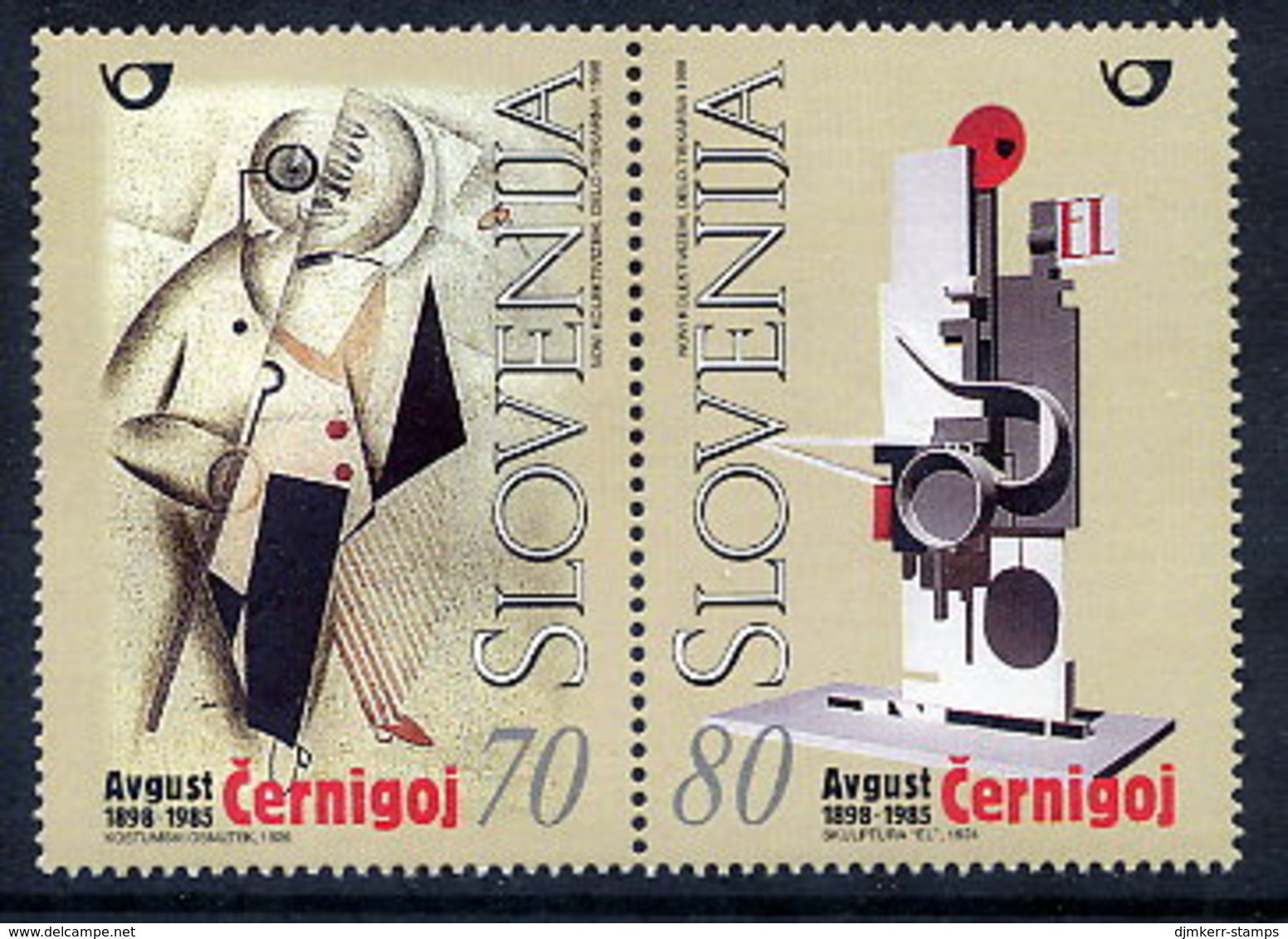 SLOVENIA 1998 August Cernigoj Centenary  MNH / **  Michel 237-38 - Slovénie