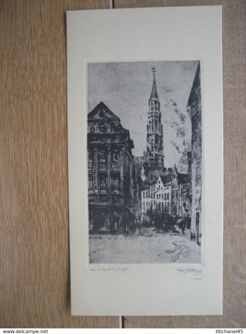 HISTORIA "Vieilles Pierres De Bruxelles" Les 3 Fardes Bien Complètes Dans Pochette Avec Les 15 Gravure D'Henri Mortiaux - Albums & Catalogues