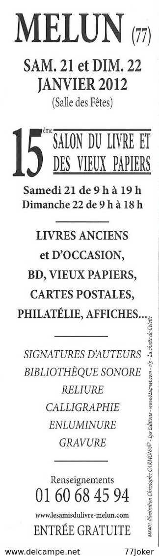 Marques Pages / Signets / Bookmark : Thème Le Chat Dans La Littérature - 15e Salon Du Livre De Melun - Segnalibri