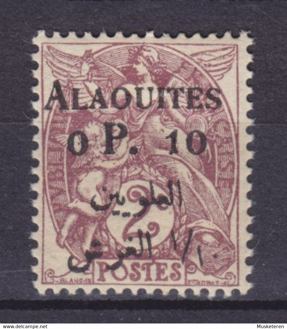 Lattiquie 1925 Mi. 1  0.10 Piastre Allegorie Overprinted W. 'ALAOUITES' ERROR Variety Defect 'P', MH* - Unused Stamps