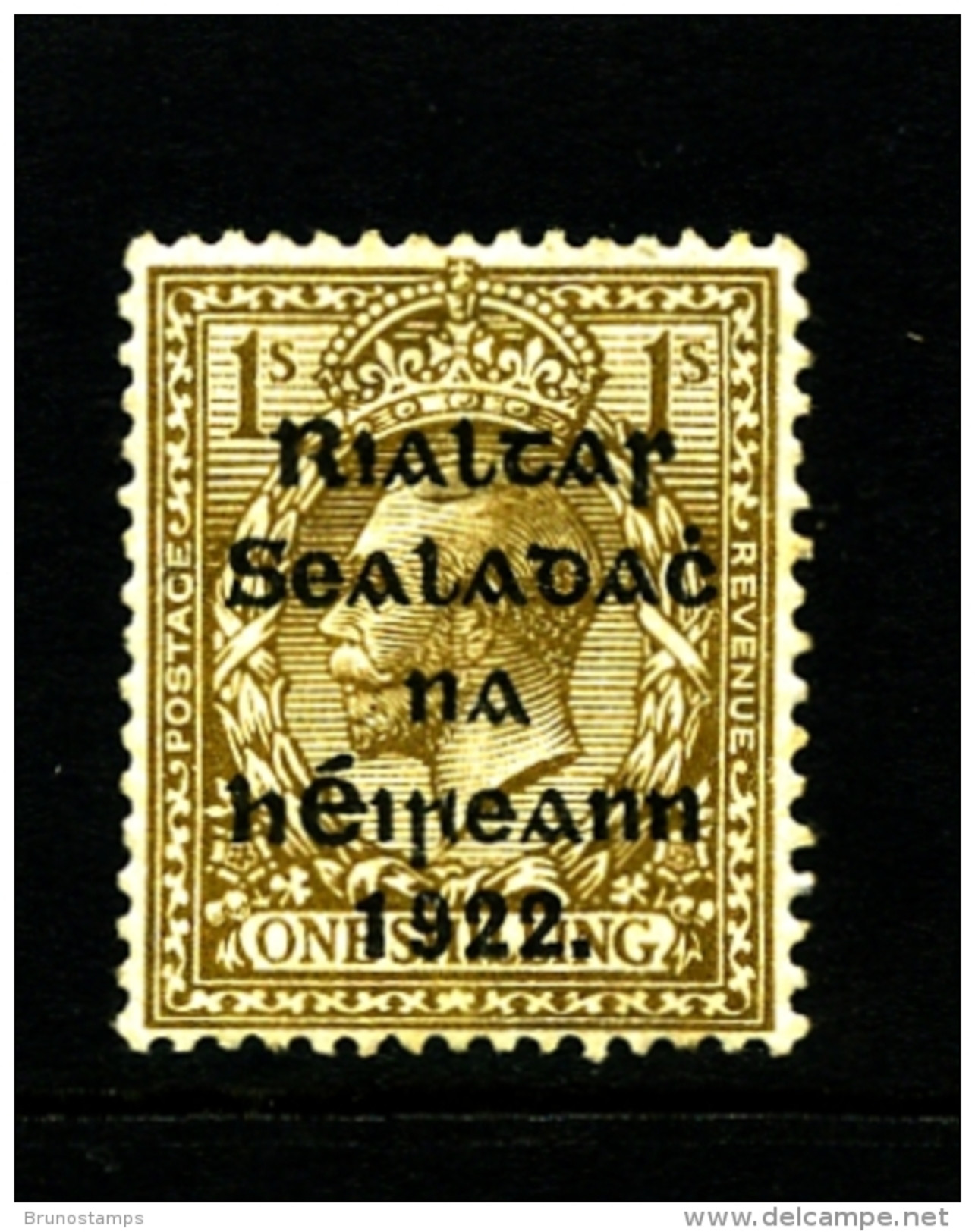 IRELAND/EIRE - 1922 1s. OVERPRINTED THOM  MINT SG 15 - Unused Stamps