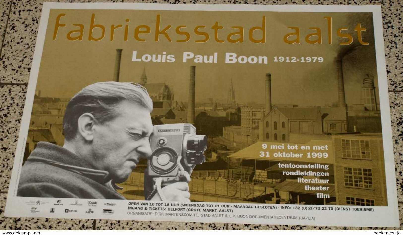 Affiche Fabriekstad Aalst Louis Paul Boon 1912 - 1979 - Antiguos