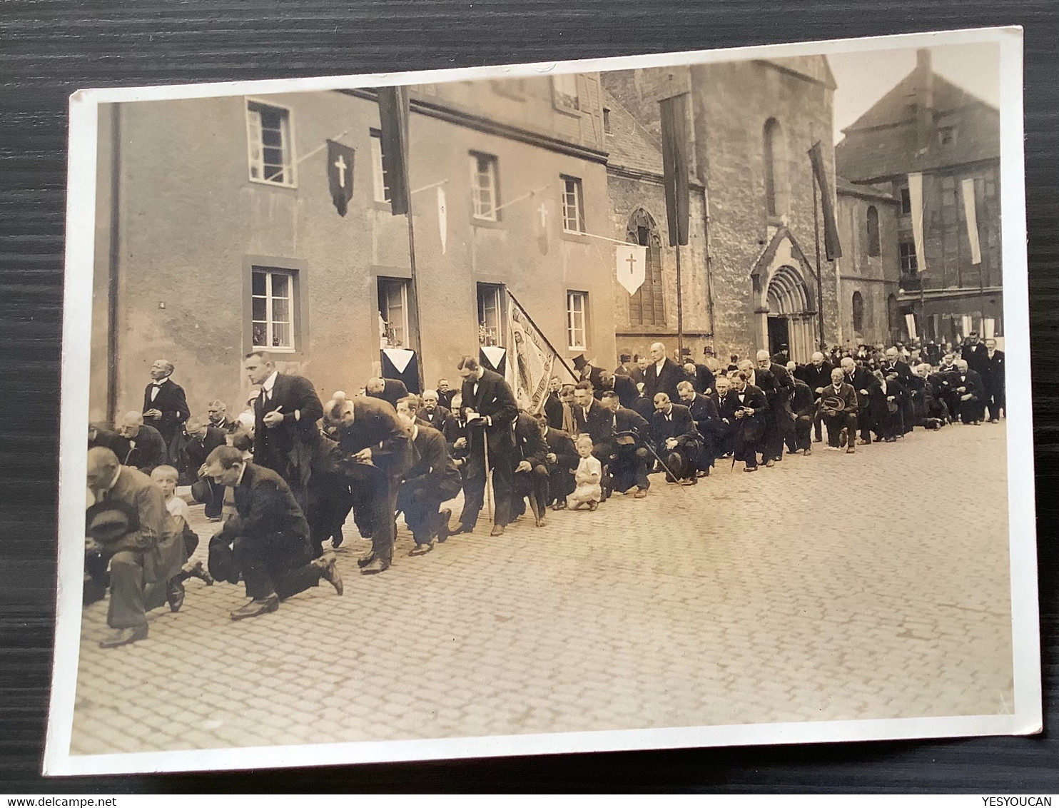 PADERBORN: Fronleichnamsprozession Presse-Foto 1927 (Nordrhein-Westfalen Photo AK Religion Procession - Paderborn