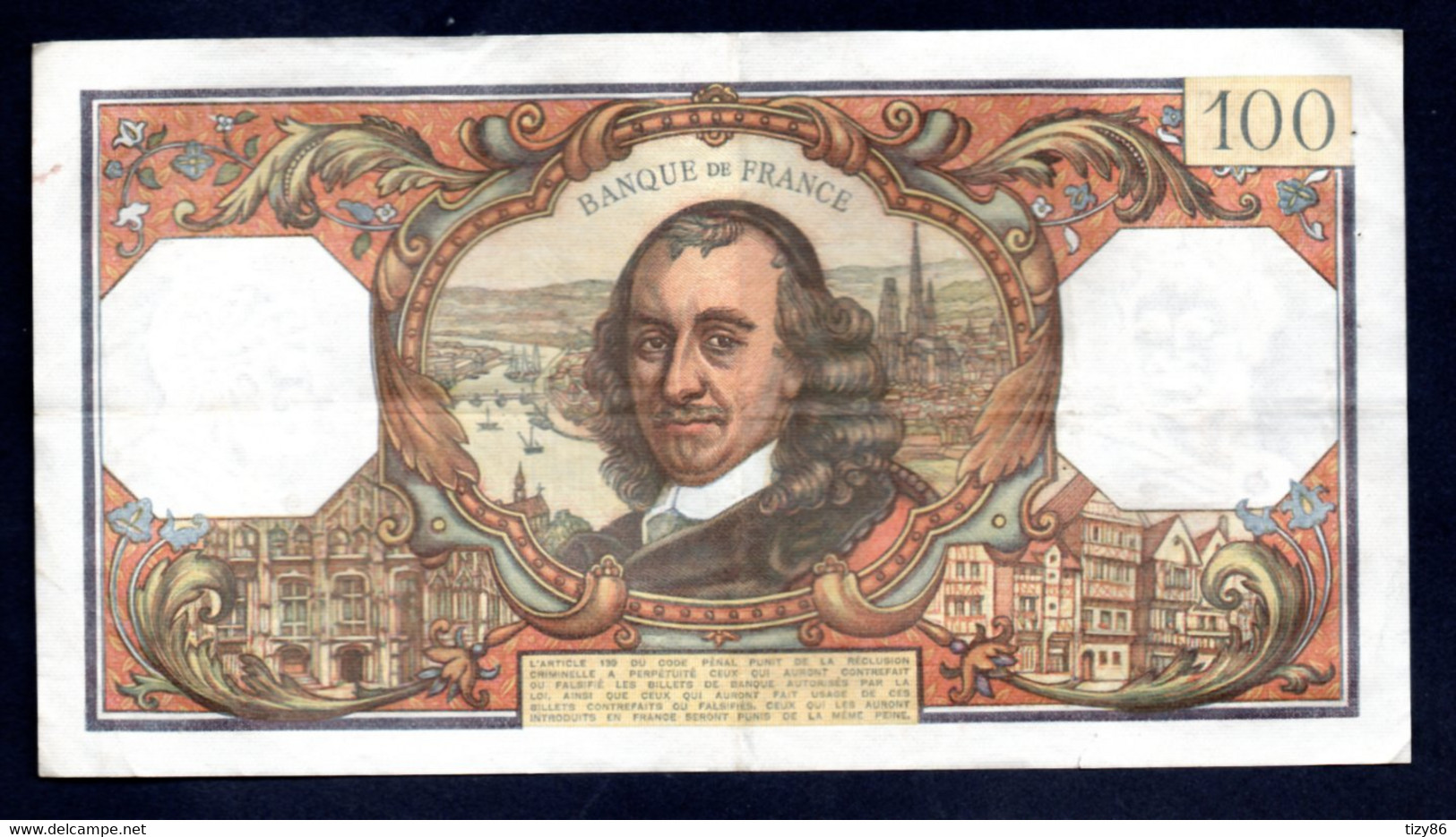 Banconota Francia 100 Francs 4-2-1971 (circolata) - 100 F 1964-1979 ''Corneille''