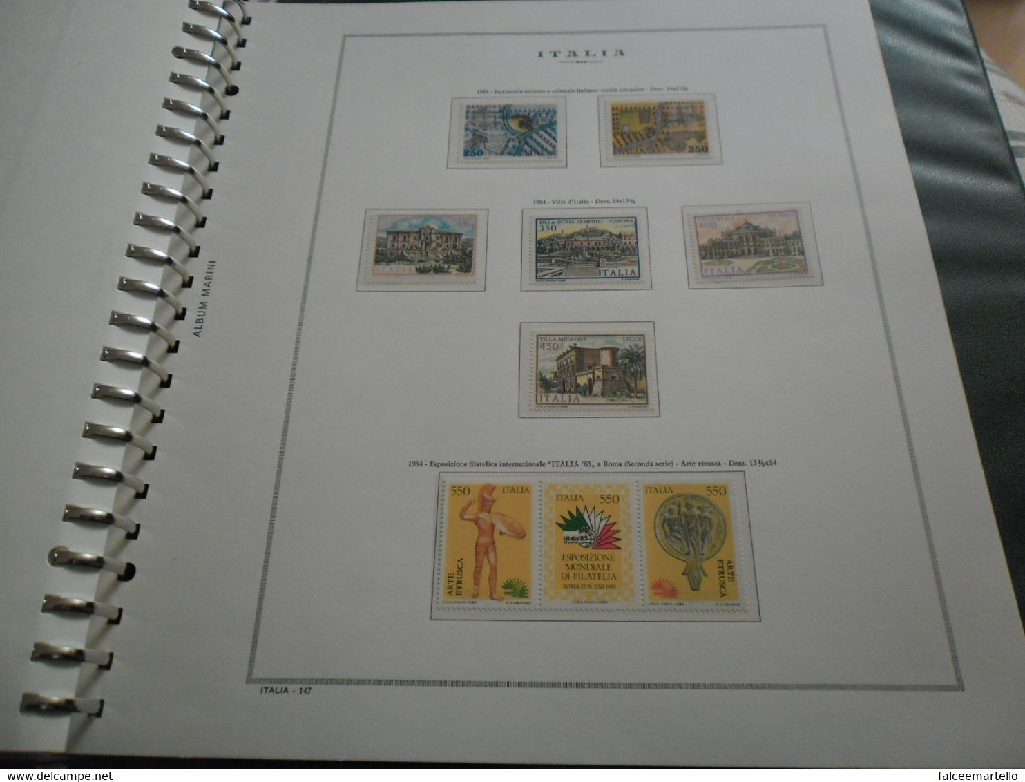 ITALIA I Collezione Completa 1973/1984 MNH ** In Album Marini - Collections