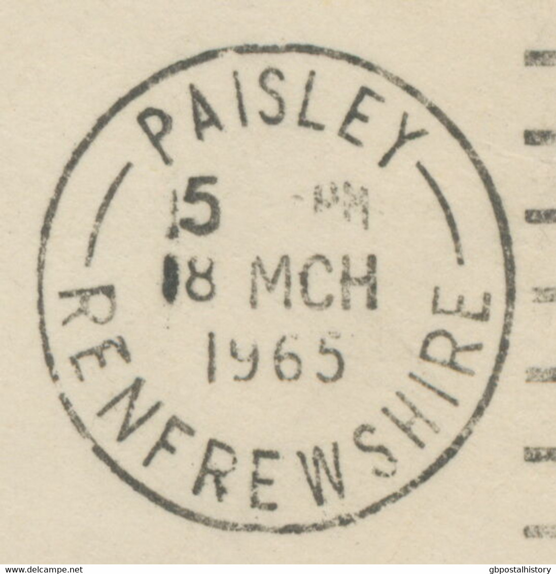 GB PAISLEY / RENFREWSHIRE / NATIONAL SAVINGS / POSTMARK-ERROR: IMPOSSIBLE TIME - Scotland