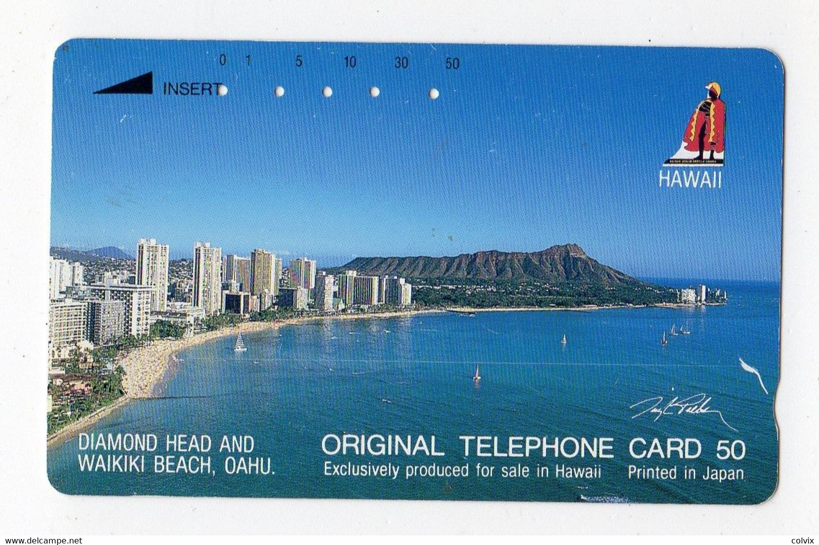 HAWAII DIAMOND HEAD Et WAIKIKI BEACH OAHU  TELECARTE JAPON - Hawaii