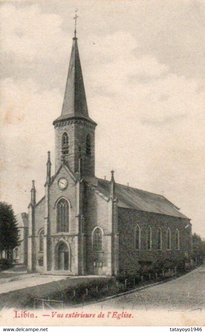 LIBIN Vue Extérieur  De L'Eglise Circulé En 1912 - Libin