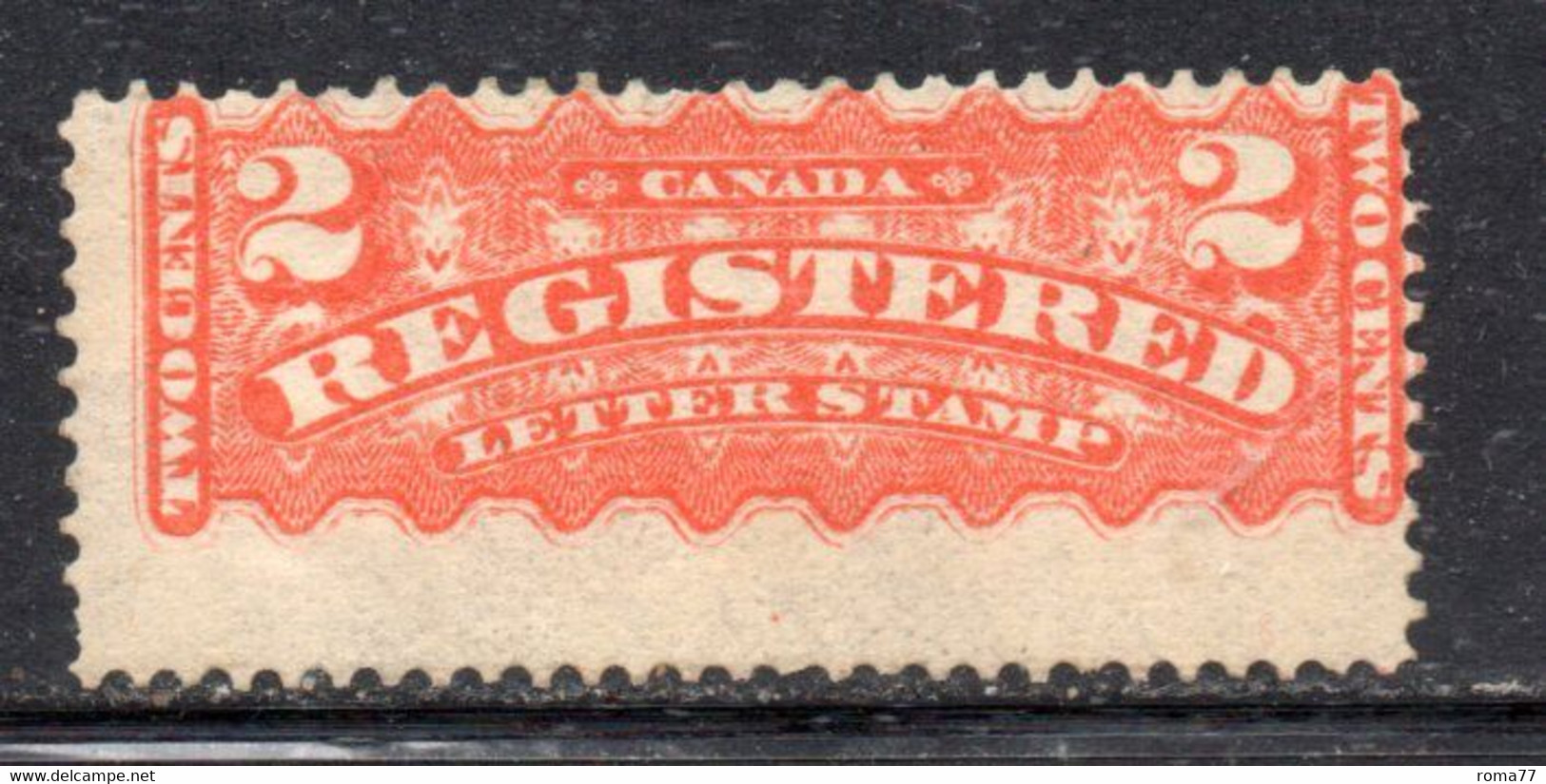 XP4237 - CANADA' 1875 , Espressi Yvert N. 1 * Linguella (2380) - Registration & Officially Sealed