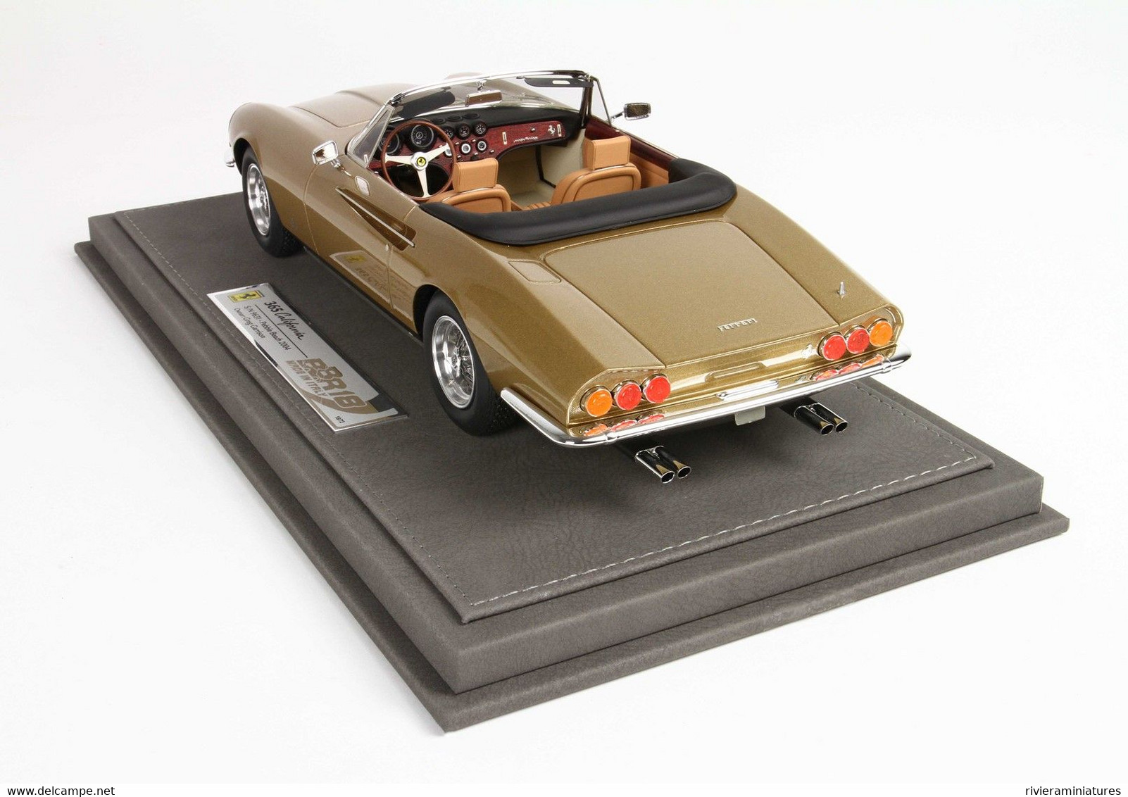 BBR - FERRARI 365 California - Met. Gold - BBR CARS1816A - 1/18 - Autres & Non Classés