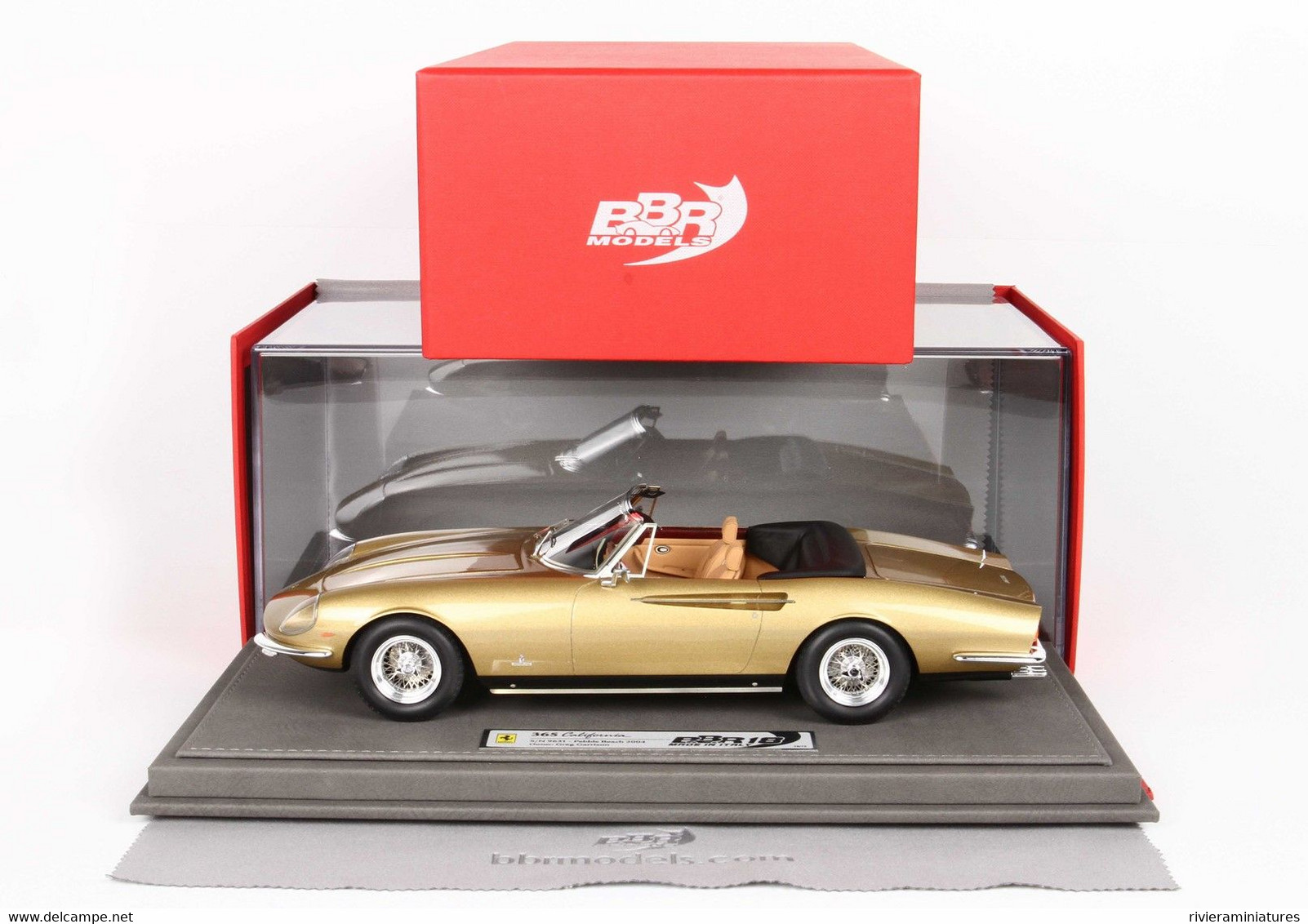 BBR - FERRARI 365 California - Met. Gold - BBR CARS1816A - 1/18 - Autres & Non Classés