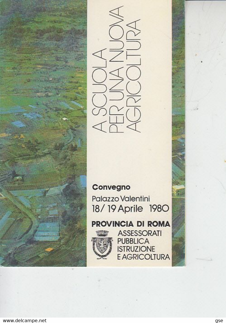 ITALIA  1980 - Convegno "A Scuola Per Una Nuova Agricoltura" -.- - Mostre, Esposizioni