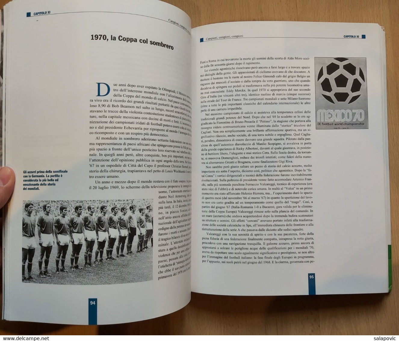 CAMPIONI CAMPIONI CAMPIONI Storia Mondiali Calcio Dal 1930 Al 1994 Giobbe Rossi, Football - Bücher