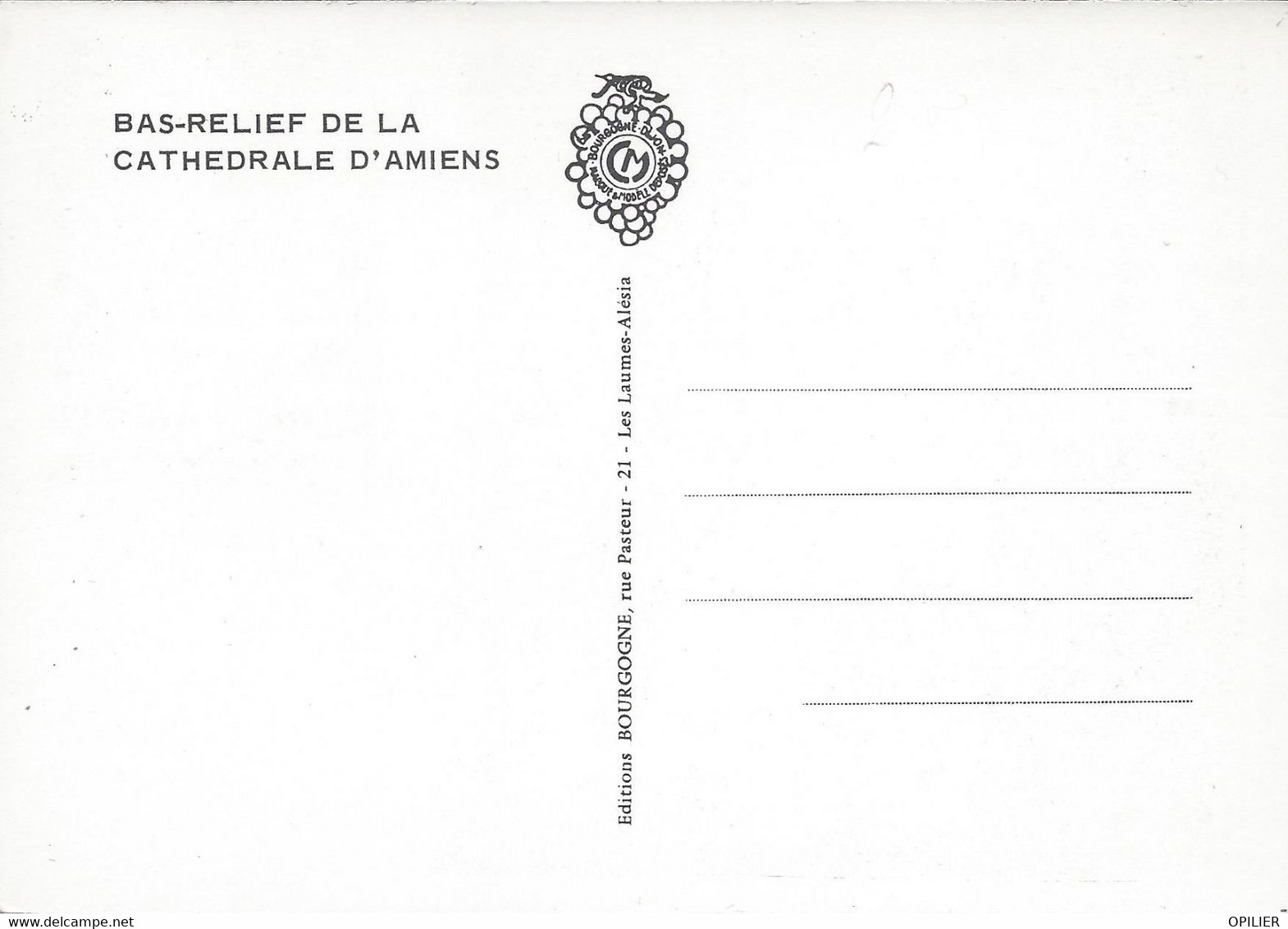 Carte Maximum Cathédrale D'Amiens 1969 Carte édition Bourgogne - 1960-1969