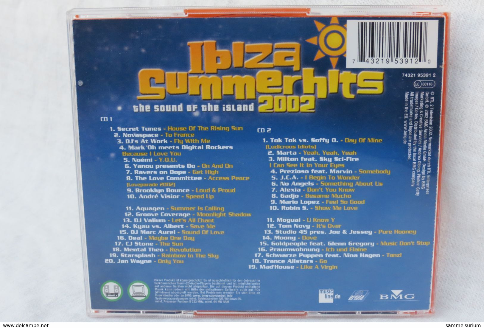 2 CDs "Ibiza Summerhits 2002" The Sound Of The Island - Compilaties