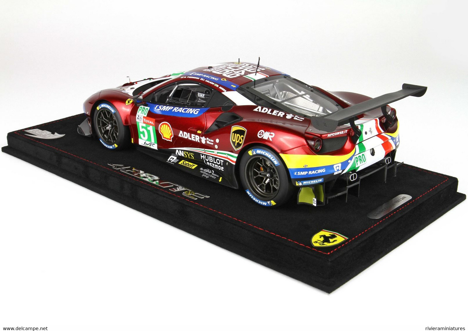 BBR - FERRARI 488 GTE - #51 Winner GTE Pro 24h Le Mans 2019 - BBR P18181A - 1/18 - Autres & Non Classés