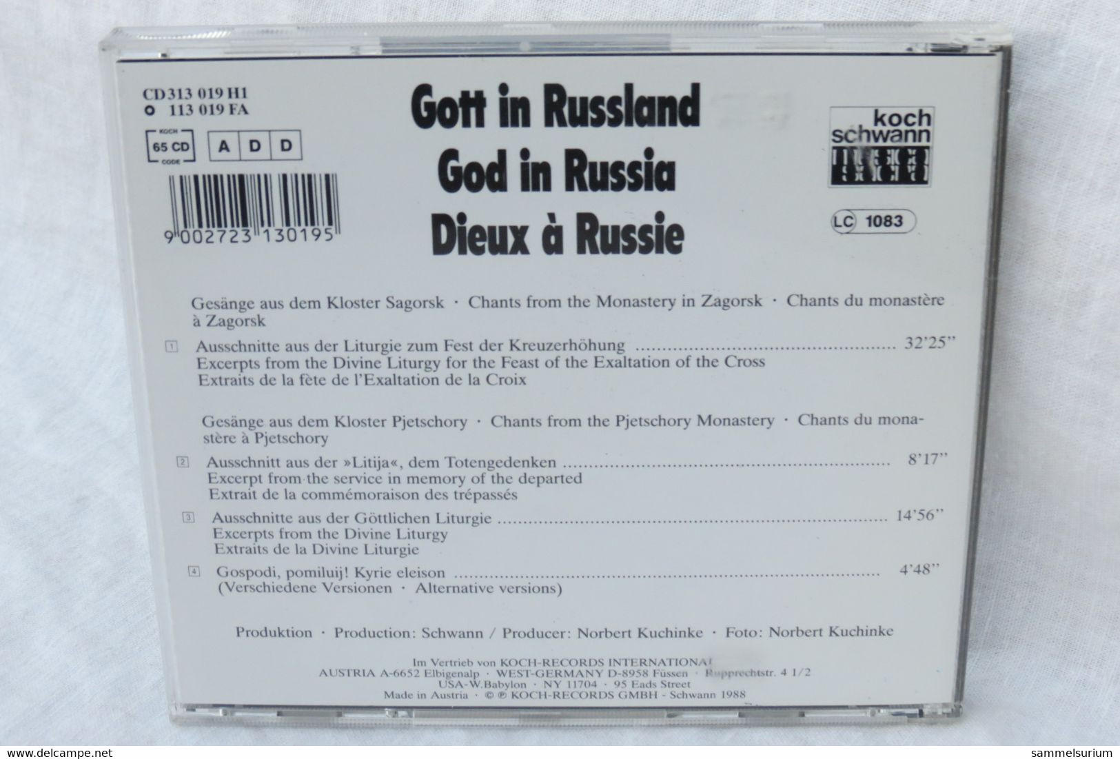 CD "Chants From Zagorsk And Pjetschory" Gesänge Aus Den Klöstern - Gospel & Religiöser Gesang