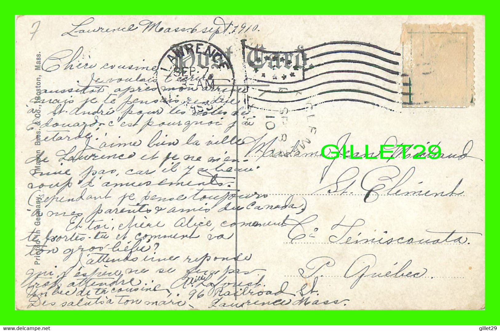 LAWRENCE, MA - GREETINGS FROM LAWRENCE, MA - MUTLVUES - TRAVEL IN 1920 -  MASON BROS & CO - - Lawrence