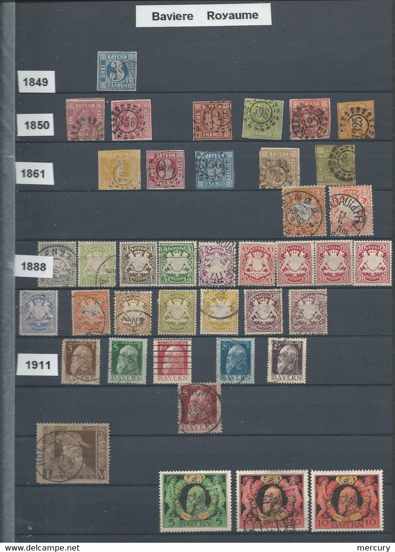 ETATS ALLEMANDS - Collection Intéressante à Petit Prix - 12 Scans - Sammlungen