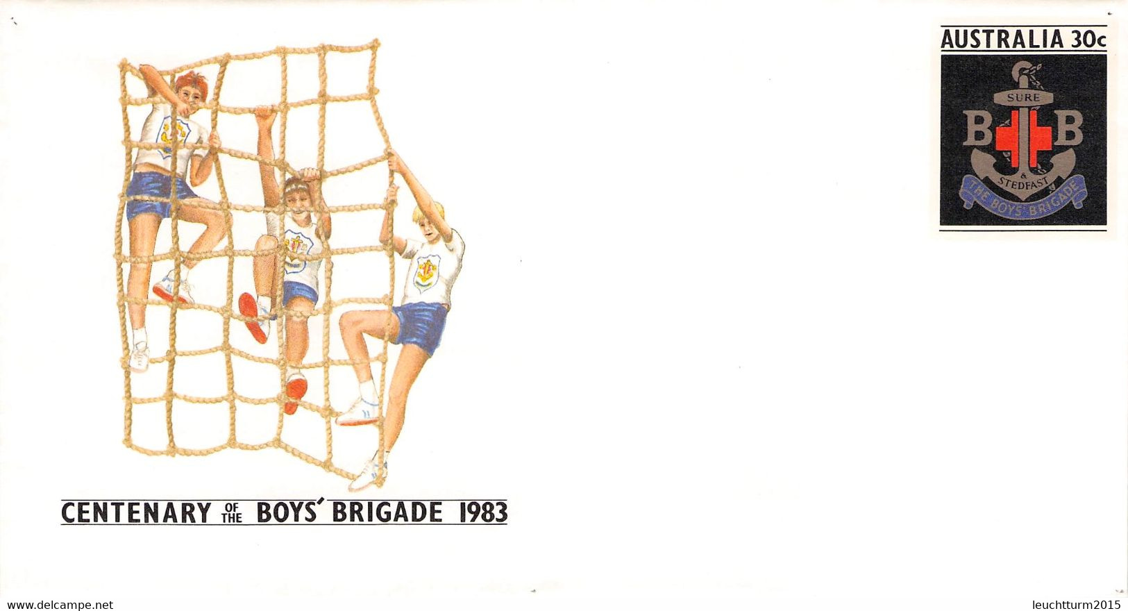 AUSTRALIA - Stationary ENVELOPE 30c BOYS BRIGADE 1983 Unc /QD57 - Interi Postali