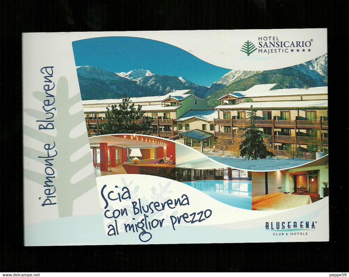 Cartolina Postale Piemonte - Torino San Sicario - Club & Hotel Blu Serena - Bar, Alberghi & Ristoranti