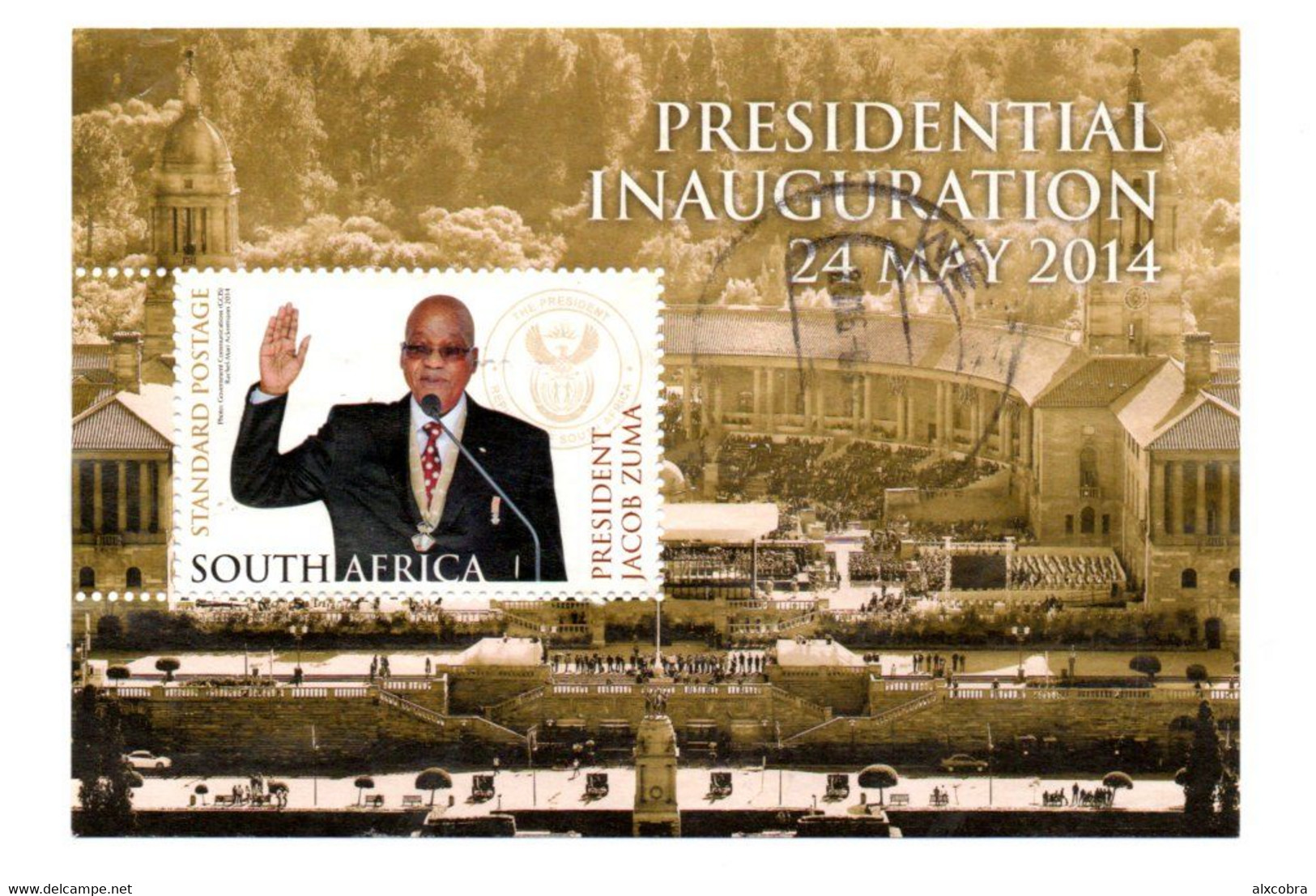 M/S South Africa 2014 Presidential Inauguration USED - Used Stamps