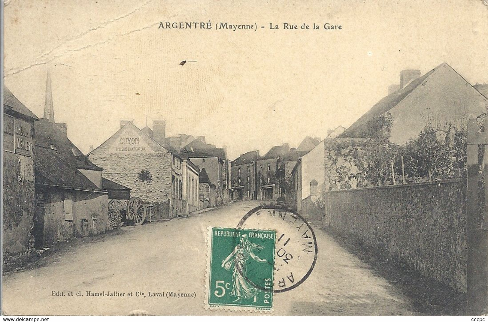 CPA Argentré La Rue De La Gare - Argentre