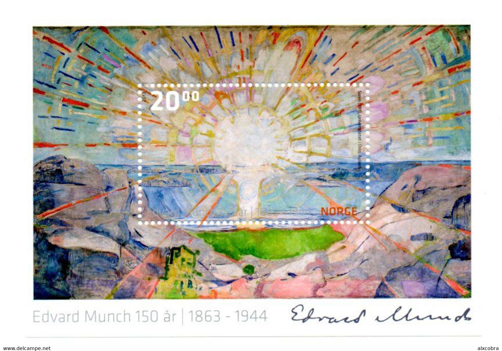 M/S Norway Norge 2013 Edvard Munch MNH - Neufs