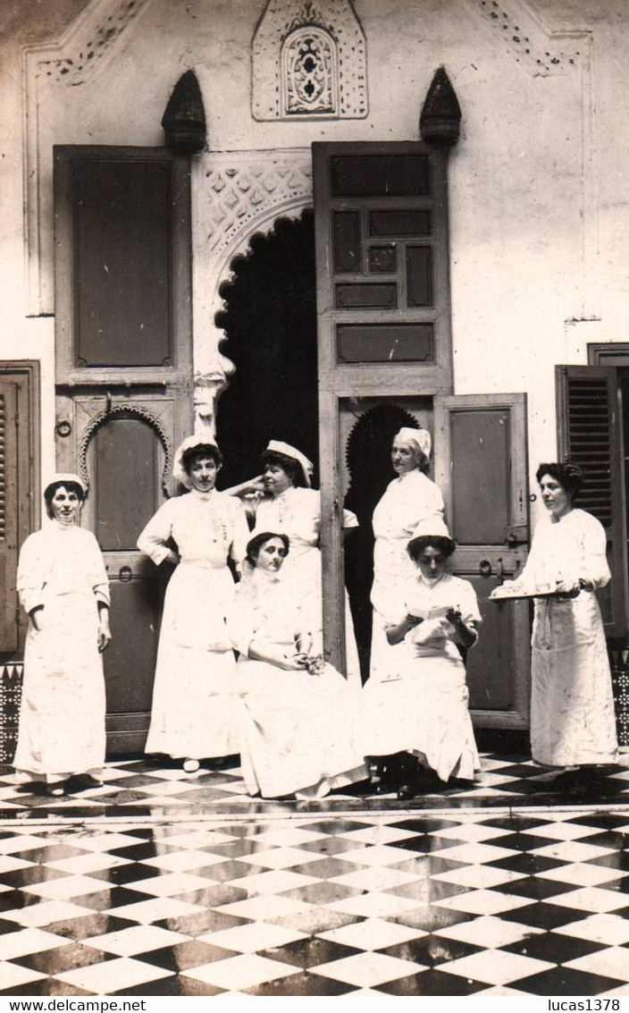 CROIX ROUGE / TRES BELLE CARTE PHOTO / UNION DES FEMMES DE FRANCE A CASABLANCA - Croce Rossa