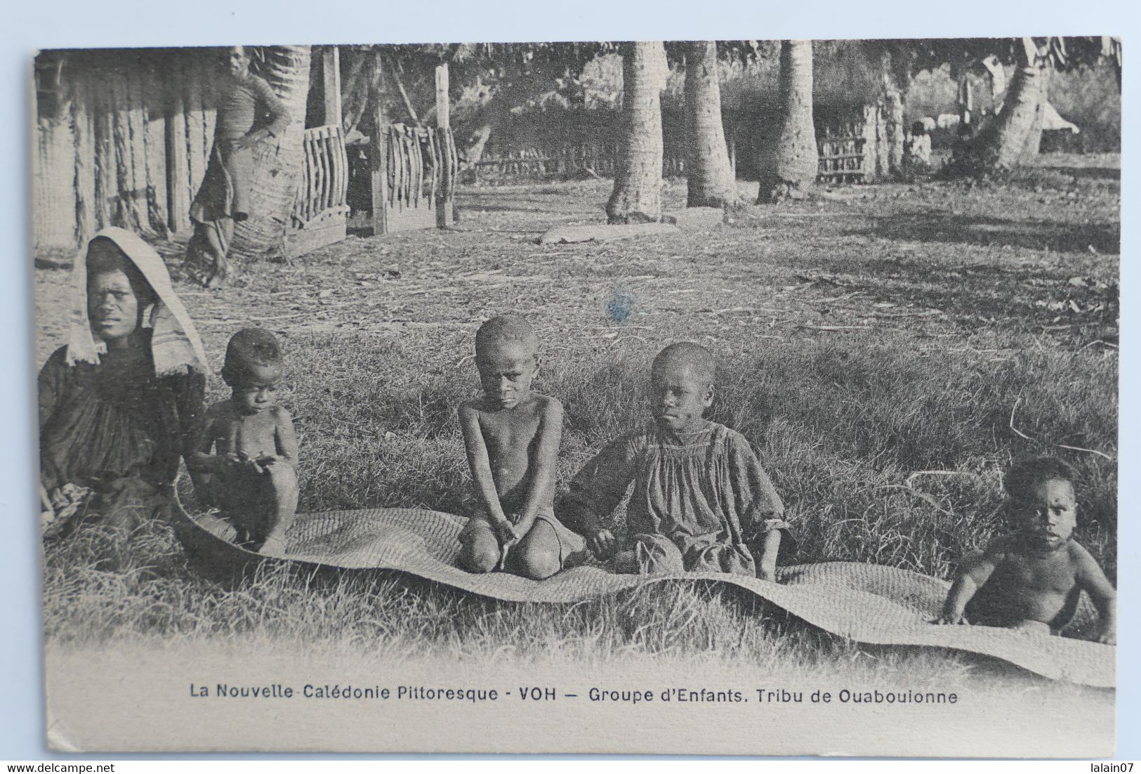 C. P. A. : La Nouvelle Calédonie Pittoresque : VOH : Groupe D'Enfants, Tribu De Ouabouionne, En 1925 - Nuova Caledonia