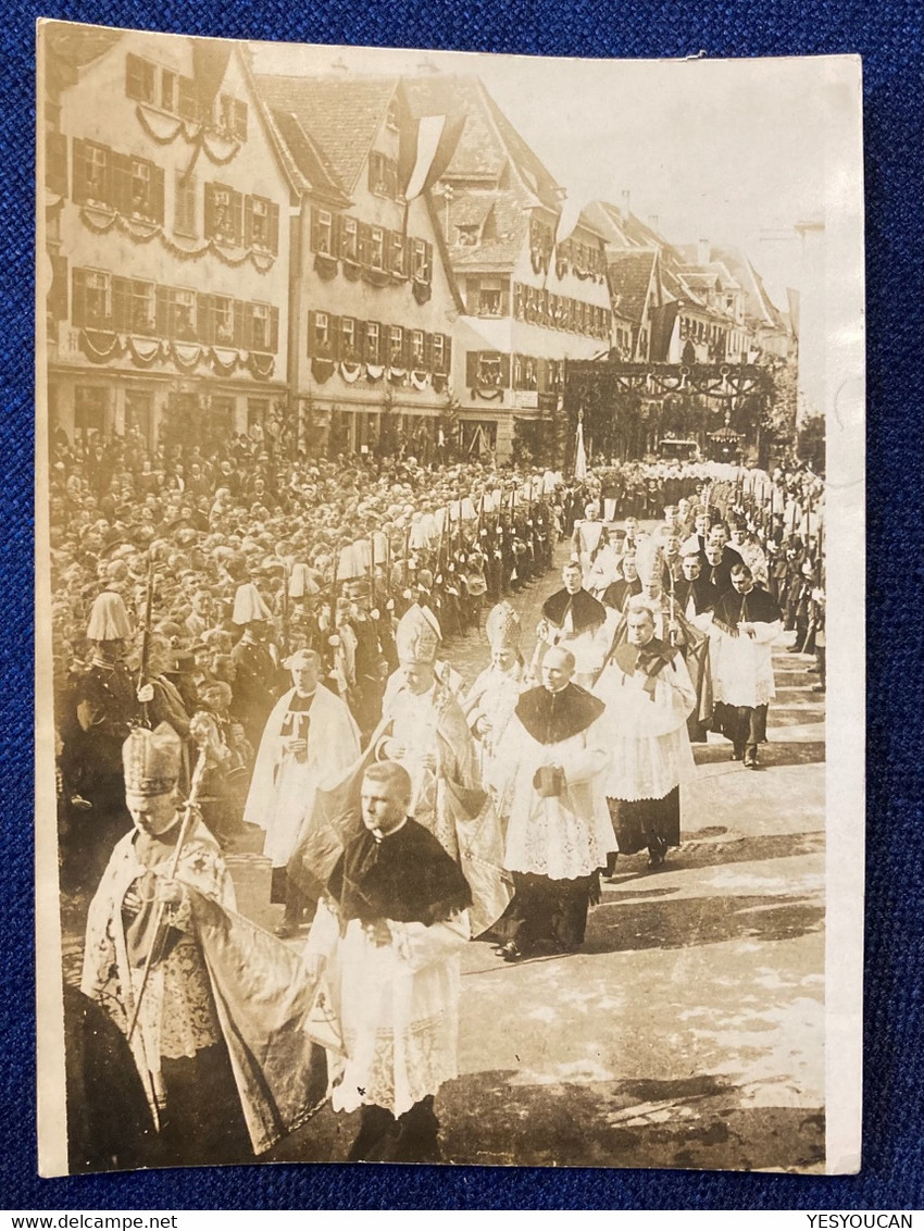 ROTTENBURG AM NECKAR: 50 Jahre Bischof Von Keppler Presse-Foto ~1920(Baden-Württemberg Photo AK Religion Procession - Rottenburg
