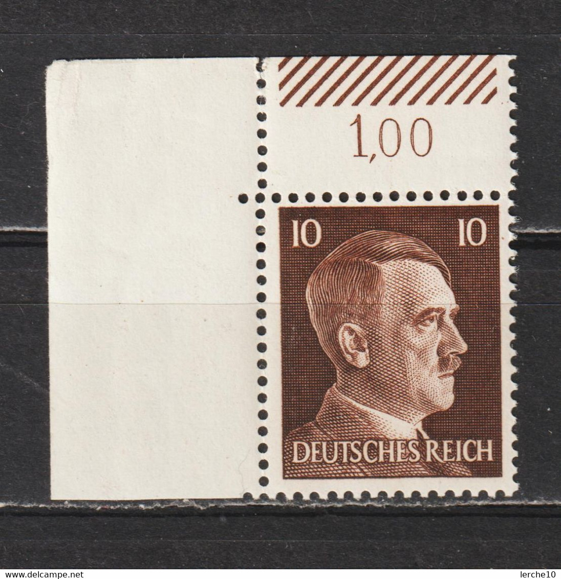 Adolf Hitler  MiNr. 787 ** Oberrand Bogenecke  (0244) - Neufs