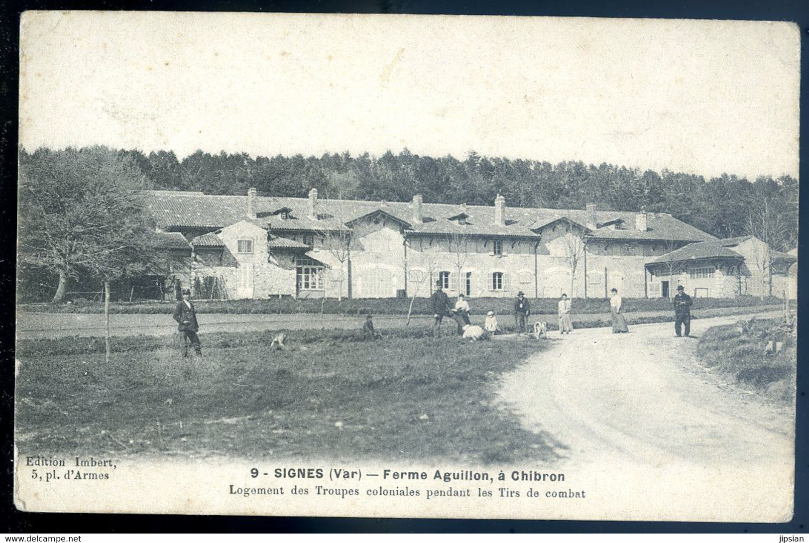 Cpa Du 83 Signes Ferme Aguillon à Chibron , Logement Des Troupes Coloniales Pendant Les Tirs De Combat AVR20-16 - Signes