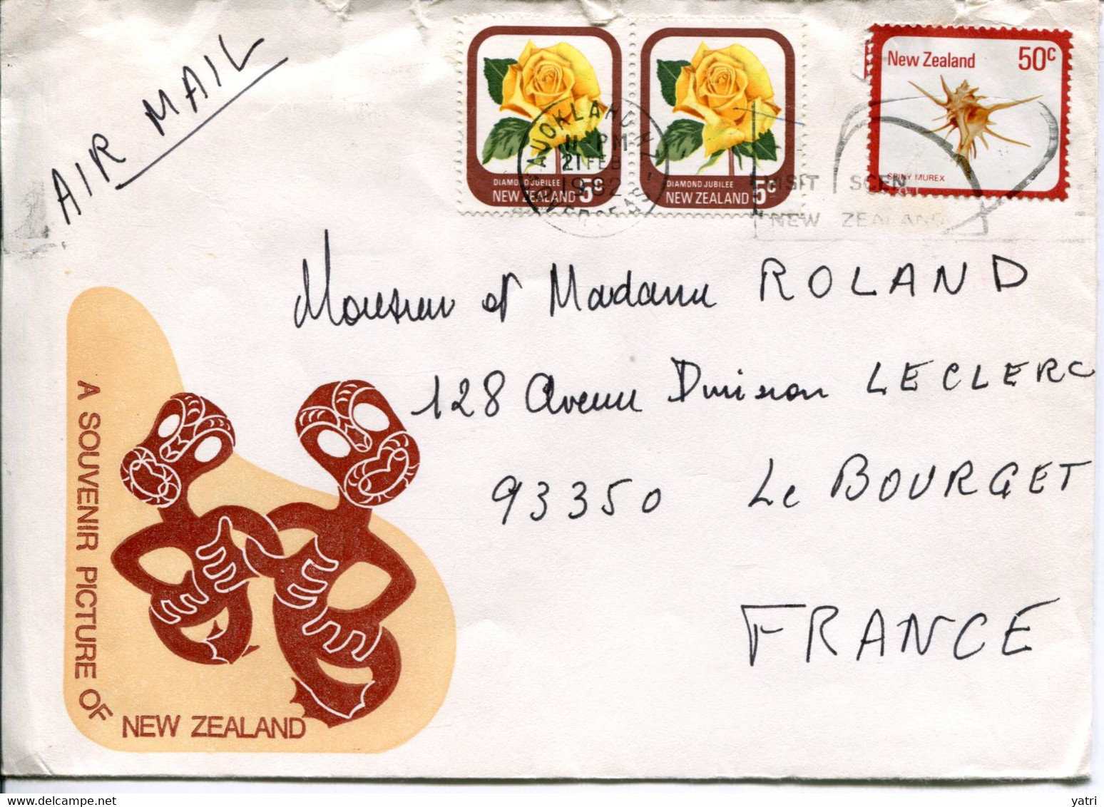 Nuova Zelanda (1982) - Aerogramma Per La Francia - Briefe U. Dokumente