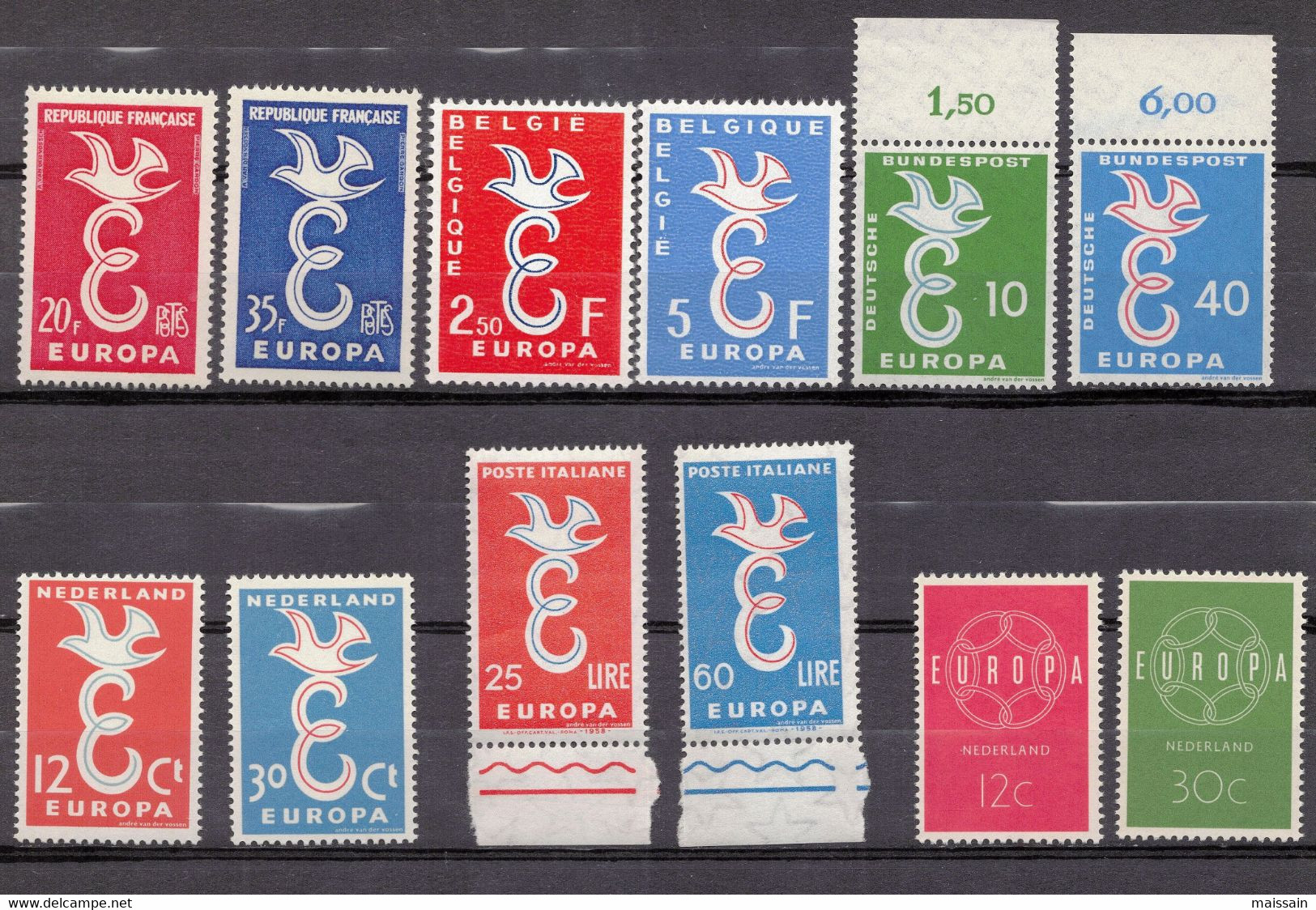 Europa: Diverses Séries De 1958 à 1984 . Timbres Neuf Sans Charnière( Bonnes Valeurs) - Sammlungen