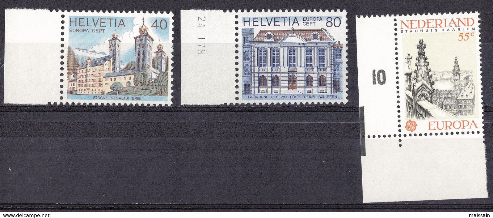 Europa: diverses séries de 1958 à 1984 . Timbres neuf sans charnière( bonnes valeurs)