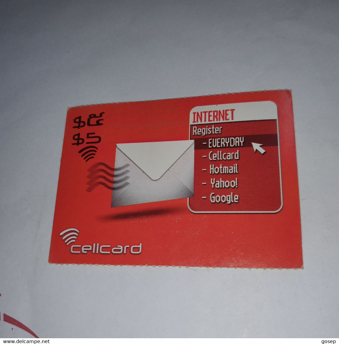 Cambodia-(KH-CEL-REF-0017)-internet-(15)-(4725-1845-8846-39)-(31/12/2008)-($5)-used Card+1card Prepiad - Cambodja