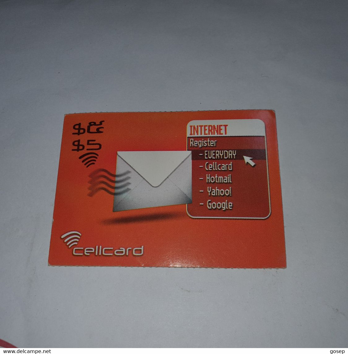 Cambodia-(KH-CEL-REF-0017c)-internet-(18)-(4761-8426-5666-74)-(31/12/2008)-($5)-used Card+1card Prepiad - Kambodscha