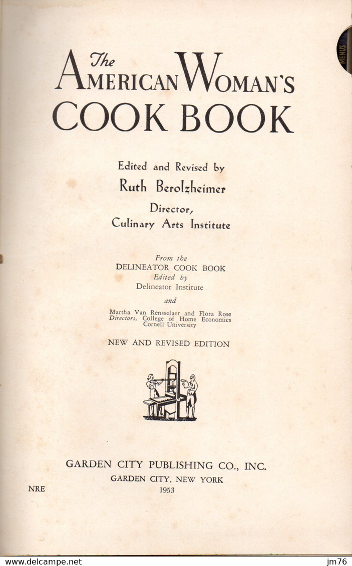 The American Woman's Cook Book (édition 1953) - Americana