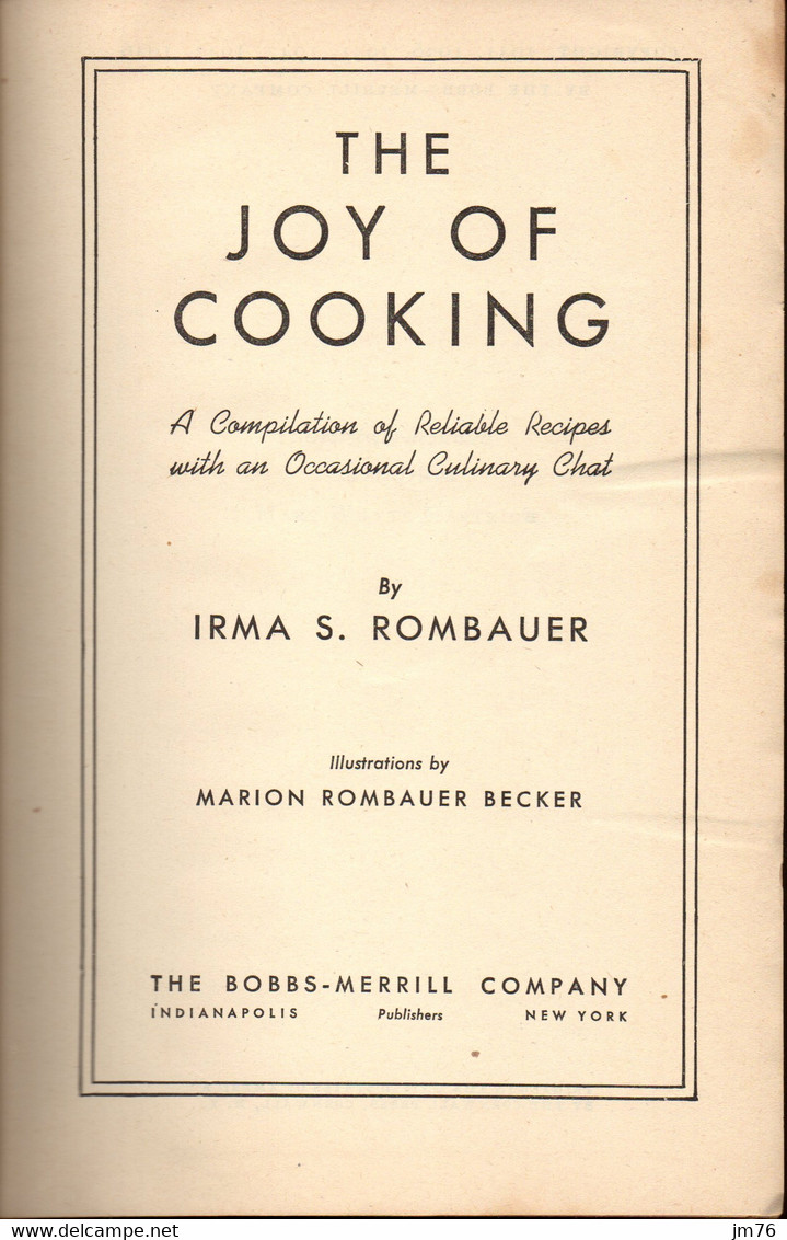 The Joy Cooking (édition 1943) - Américaine