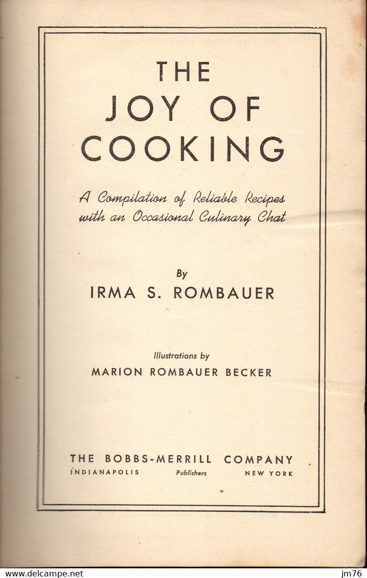 The Joy Cooking (édition 1943) - Americana