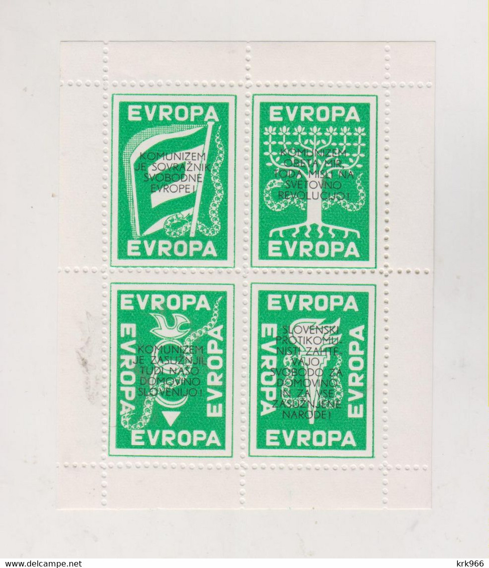 SLOVENIA,EXILE EUROPA Nice Sheet MNH - Slovenia