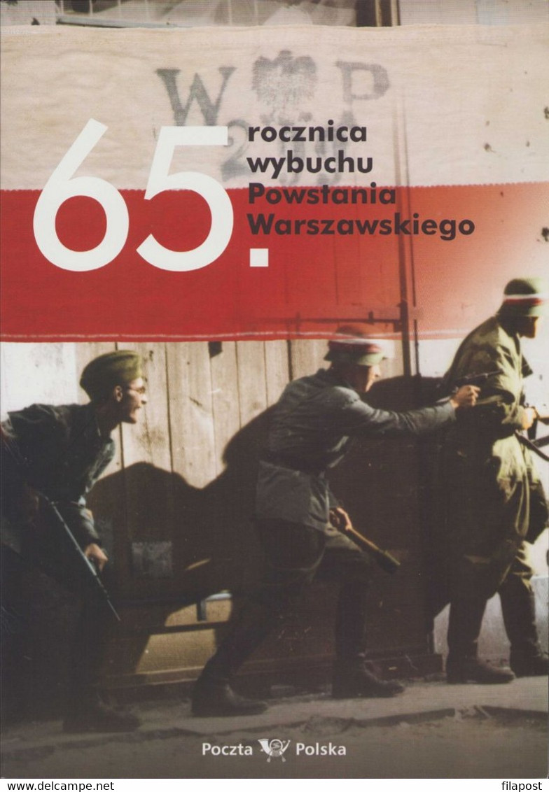 Poland 2009 Souvenir Booklet / Outbreak Of The Warsaw Uprising 1944 WWII War / Block + FDC + Postcard / MNH** FV - Booklets